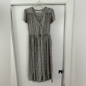 Christy Dawn Gray Floral Dress